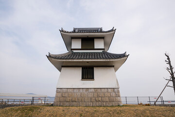 高松城跡　お城の石垣　水手御門