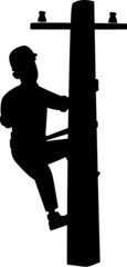 Power Lineman Silhouettes Power Lineman SVG EPS PNG