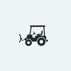 Snow blow truck icon