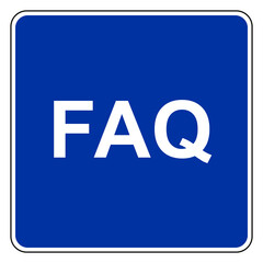 FAQ und Schild
