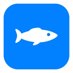 Gordijnen Fisch und App Icon © Robert Biedermann
