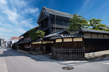 Japanese old houses at Tokaido Road 有松街並み