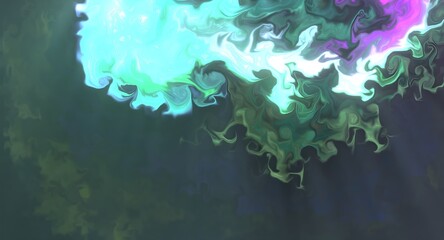 Natural luxury abstract fluid art painting in alcohol ink technique. Tender and dreamy wallpaper. Mixture of colors creating transparent waves and golden swirls. For posters, other printed materials