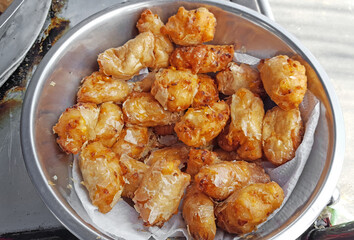 Crispy fried corn ball