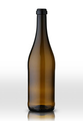 glass brown wine bottle