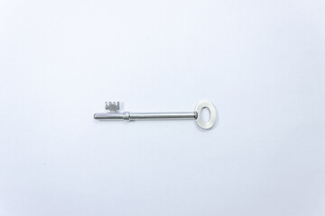 long iron house door key