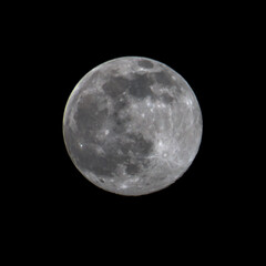 full worm moon shoot in the Netherlands on March 17  2022. Astronomy concept