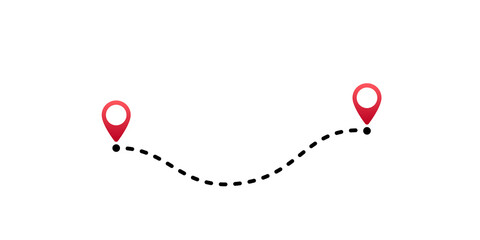 GPS points and path between them © tutti_frutti