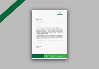 Professional corporate letterhead template design vector