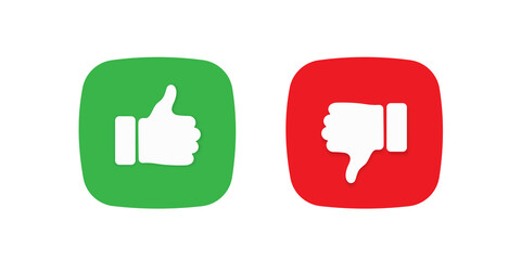 Thumb up and down sign icon illustration © tutti_frutti