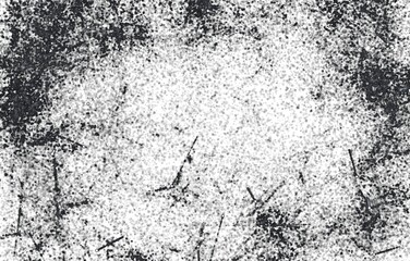 Dark Messy Dust Overlay Distress Background. Easy To Create Abstract Dotted, Scratched, Vintage Effect With Noise And Grain 
