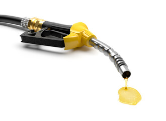 Oil dripping from gasoline pump - 3d rendering