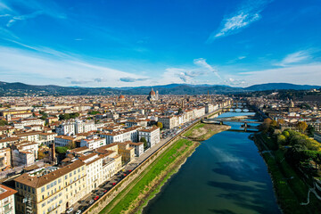 Fototapeta premium Aerial view of Florence 
