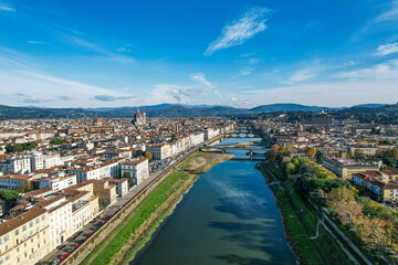 Fototapeta premium Aerial view of Florence 