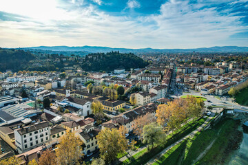 Fototapeta na wymiar Aerial view of Florence 
