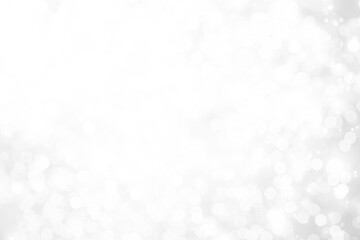 gray bokeh White and Silver lights on bokeh abstract background.	