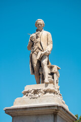 Obraz premium Monument to the Italian composer Niccolo Piccinni in Bari, Italy