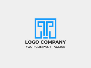 Letter T Monogram business logo design