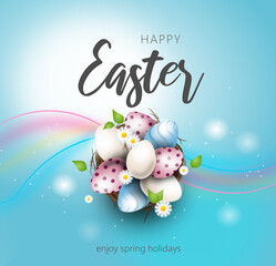 Happy Easter Greeting Card