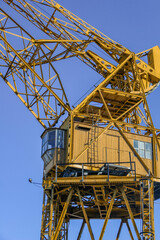 construction site with crane