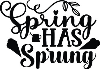 Obraz premium spring svg design cutting file