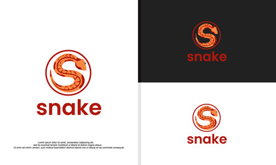 snake logo forming letter s
