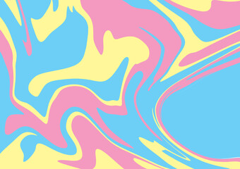 Abstract liquid curve colorful  on background.