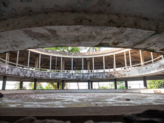 Structure of the old Ducor Hotel in Monrovia, Liberia