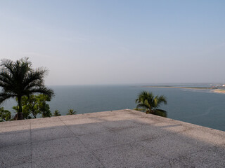 View on to the sea from the Ducor Hotel in Monrovia