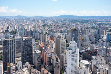 aerial view of buildings in downtown São Paulo, Brazil