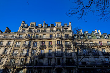 Fototapeta na wymiar typical residential building from Paris , France