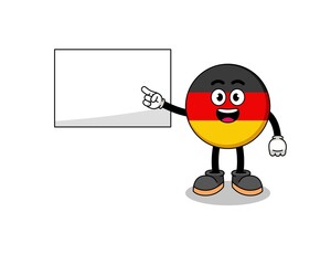 germany flag illustration doing a presentation