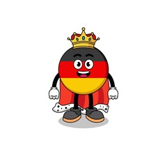 Mascot Illustration of germany flag king