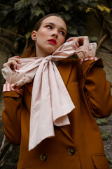 Fashion photo, Street style fashion. Professional model.