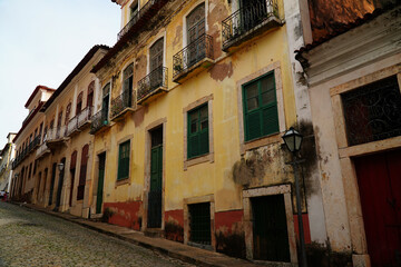 Fototapeta na wymiar Back streets of Sao Luis, state of Maranhão, Brazil.