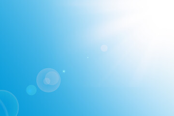 Natural background with sun shining