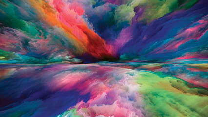 Obraz na płótnie Canvas Colorful Heaven and Earth