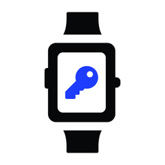 Key smart watch icon