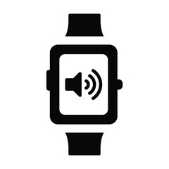 Sound smart watch icon