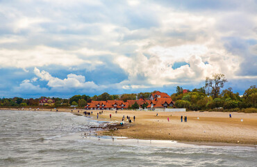 The Beach at Sopot, Poland - obrazy, fototapety, plakaty