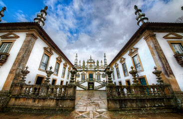 Fototapeta premium Baroque Facade of the Mateus Palace (Casa de Mateus), Portugal