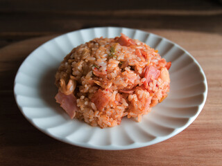 絶品手作りキムチチャーハン