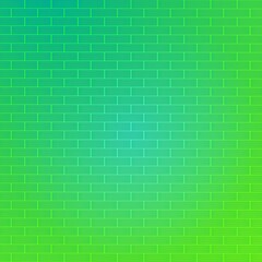 Brick wall green color concrete building abstract backgrouhd wallpaper pattern seamless vector illustration