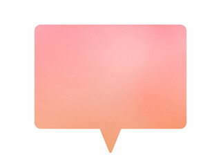 Obraz na płótnie Canvas Simple pink gradient balloon icon