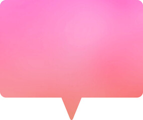 Simple pink gradient balloon icon