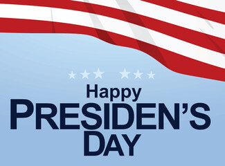 Happy presidents day card. vector illustration