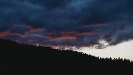Beautiful sunset sky