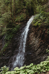 Waterfall mountain landscape