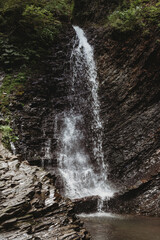 Waterfall mountain landscape