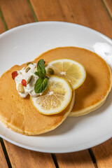 パンケーキとシロップ　　 typical pancake